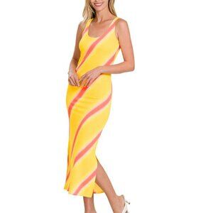ZENANA Summer Body Con Maxi Dress Size Small NWT